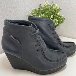 Wedges fall boots grey casual Calvin Clein